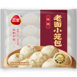 三全 老面牛肉小笼包400g