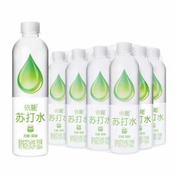 依能 苏打水饮料 青柠味500ml×12瓶