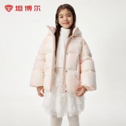 坦博尔 儿童羽绒服连帽短款 含绒量90%及以上 多款可选