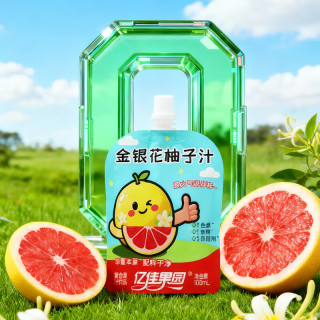 亿佳果园 金银花柚子汁儿童零食果汁饮品礼盒装夏季户外饮料105mL*13袋