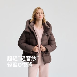 冰洁 95绒 800+蓬短款羽绒服女95鸭绒保泡芙面包服 J5400DO31T