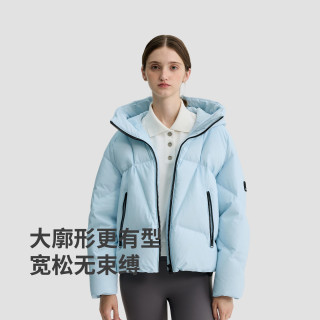 冰洁 95绒800+蓬短款羽绒服 泡芙面包服外套J5400DR30T