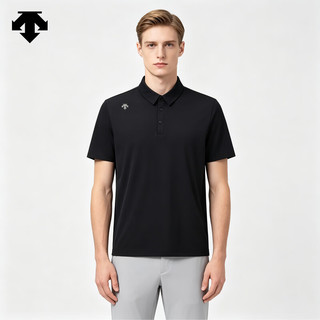 迪桑特 GOLF高尔夫男士商务POLO衫 黑色