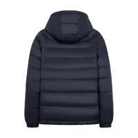 雪中飞 男士短款轻薄连帽羽绒服 黑色 XL/180/96A