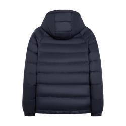 雪中飞 男士短款轻薄连帽羽绒服 黑色 XL/180/96A