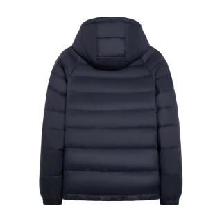 雪中飞 男士短款轻薄连帽羽绒服 黑色 XL/180/96A