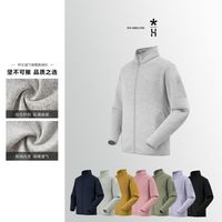 悍石 HUMBLE STONE悍石  户外机能锁温保暖立领抓绒外套 25012