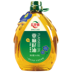 红井源 压榨一级 纯香亚麻籽油 4.456L内蒙特产 中秋送礼