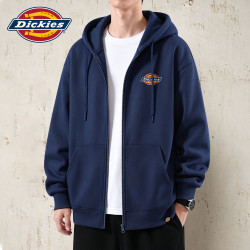 Dickies 重磅连帽外套男325g春秋款美式休闲宽松拉链卫衣男女情侣上衣服B