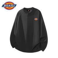 Dickies 美式复古休闲长袖T恤男士2026秋季新款宽松舒适百搭潮牌上衣服装 黑色
