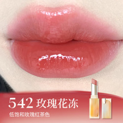 酵色 持妆晶冻粉雾口红 542玫瑰花冻
