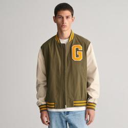 GANT 春季学院风设计感拼色棒球领拉链短款夹克休闲外套