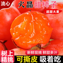 飘香果度 山西火晶小柿子新鲜水果甜柿子应季时令整箱包邮 精选30枚装