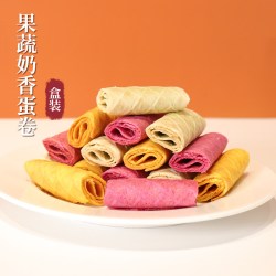 芃宝 宝宝果蔬奶香蛋卷手工无添加非油炸饼干酥脆零食搭配婴幼儿童辅食