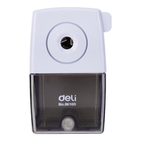 deli 得力 0610B 手摇削笔刀 白黑