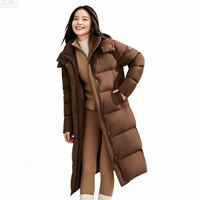 波司登 女士过膝长款可拆卸帽羽绒服
