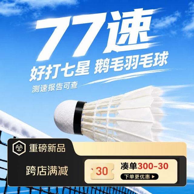 耐打防风鹅毛：京东京造 G120 羽毛球 12只装