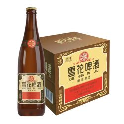 SNOWFLK 啤酒 经典老雪 640mL*12瓶 整箱装