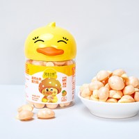 功夫小鸭 魔力菇溶豆儿童健康零食高钙水果味溶豆豆酥松入口即溶 2罐