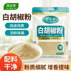 羽兴宇45g羽兴宇白胡椒粉烧烤料 烹饪煲汤 炒菜胡辣汤 香辛调料中秋送礼