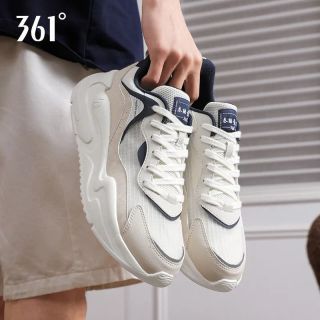 361° 男鞋运动鞋网面透气夏季跑步鞋轻便软底复古老爹鞋休闲减震