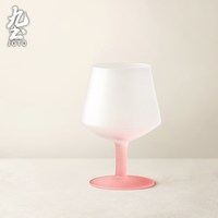 九土 CUPR0568 玻璃杯 复古磨砂 50℃ 粉色