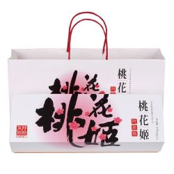 东阿阿胶 桃花姬阿胶糕300g礼盒礼袋专柜正品桃花姬即食阿胶糕礼盒