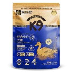 K9 狗粮鸭肉梨5斤实惠装 肉松夹心鲜肉全价犬粮益生菌主粮