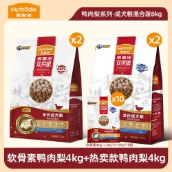 麦富迪 狗粮10kg实惠大包装20斤鸭肉梨比熊泰迪专用成犬幼犬双拼粮