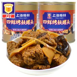 梅林B2 梅林 四鲜烤麸罐头 354g