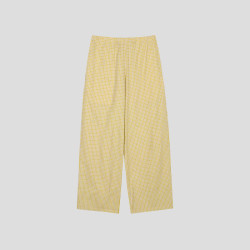 JNBYHOME 25年秋季女长袖格纹家居服套装 S