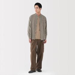 無印良品 MUJI 无印良品 男式 水洗棉轻便工装裤秋季男士休闲裤男装男款长裤子
