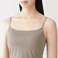 無印良品 MUJI 无印良品 女式 莱赛尔短款带罩杯吊带衫 女士背心夏季