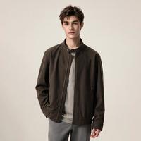 DKNY 男士外套男式夹克纯色拉链老钱克风外套男