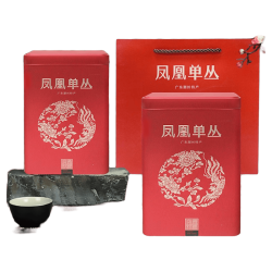 中广德盛 凤凰单丛黄枝香凹富后大乌叶黄栀香乌龙茶凤凰单枞茶叶中秋礼品 黄枝香礼罐 126g*2罐