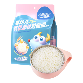 小鹿蓝蓝 婴幼儿有机加铁粒粒面 原味 160g