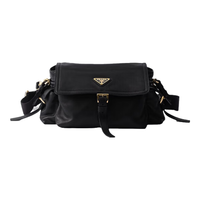 PRADA 普拉达 Explore中号 Nappa羊皮革单肩包 黑色
