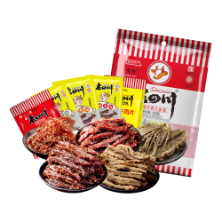 老四川 五香麻辣牛肉干大礼包 混合口味 500g