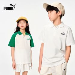 PUMA 官方正品 新款儿童夏季短袖T恤Polo衫时尚洋气
