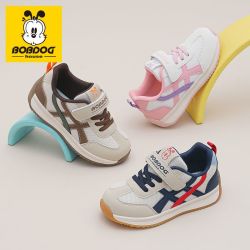 BOBDOG HOUSE 巴布豆童鞋宝宝男童鞋子春秋款网面透气幼儿园室内鞋儿童运动鞋女