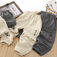 百亿补贴：Tomy＆Sasa 男童新款夏季薄款2025经典裤中大童男孩防蚊裤工装裤休闲百搭长裤