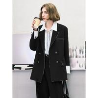 太平鸟 女装春秋季品质感廓形西装女西服