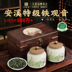 印象堂 茶叶2023新茶特级铁观音乌龙茶250g礼盒装
