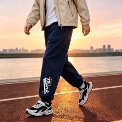东方骆驼 100%纯棉中大男童秋季运动休闲款宽松舒适卫裤