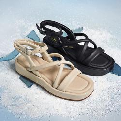 Clarks 其乐艾尔达系列女鞋款优雅一字带平底休闲凉鞋