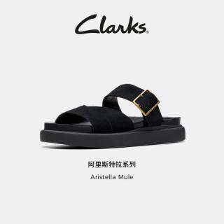 Clarks 女士夏季休闲一脚蹬沙滩凉鞋