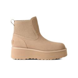 UGG 秋冬舒适厚底简约休闲切尔西靴短靴1173258芥菜籽色