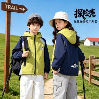 迪士尼 青少年外套防风男童秋季外套初中生外套女童秋装外套