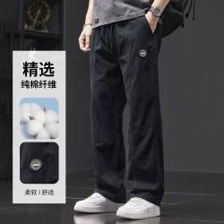 吉普 爆款工装裤男式秋季宽松阔腿休闲裤子男直筒男裤