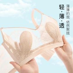 芬腾 无钢圈 女士内衣  红色